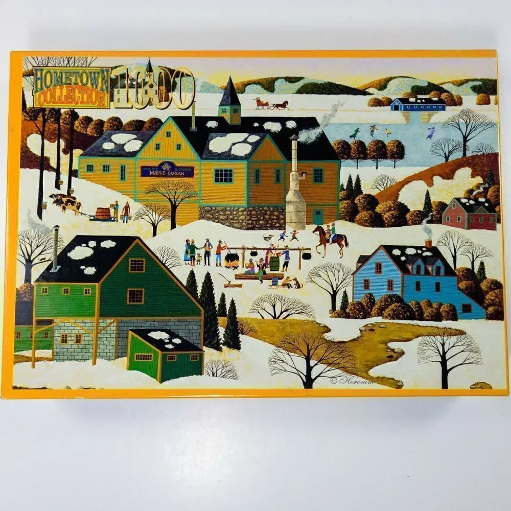 Hometown Collections 1000 Piece Puzzle Maple Sugaring